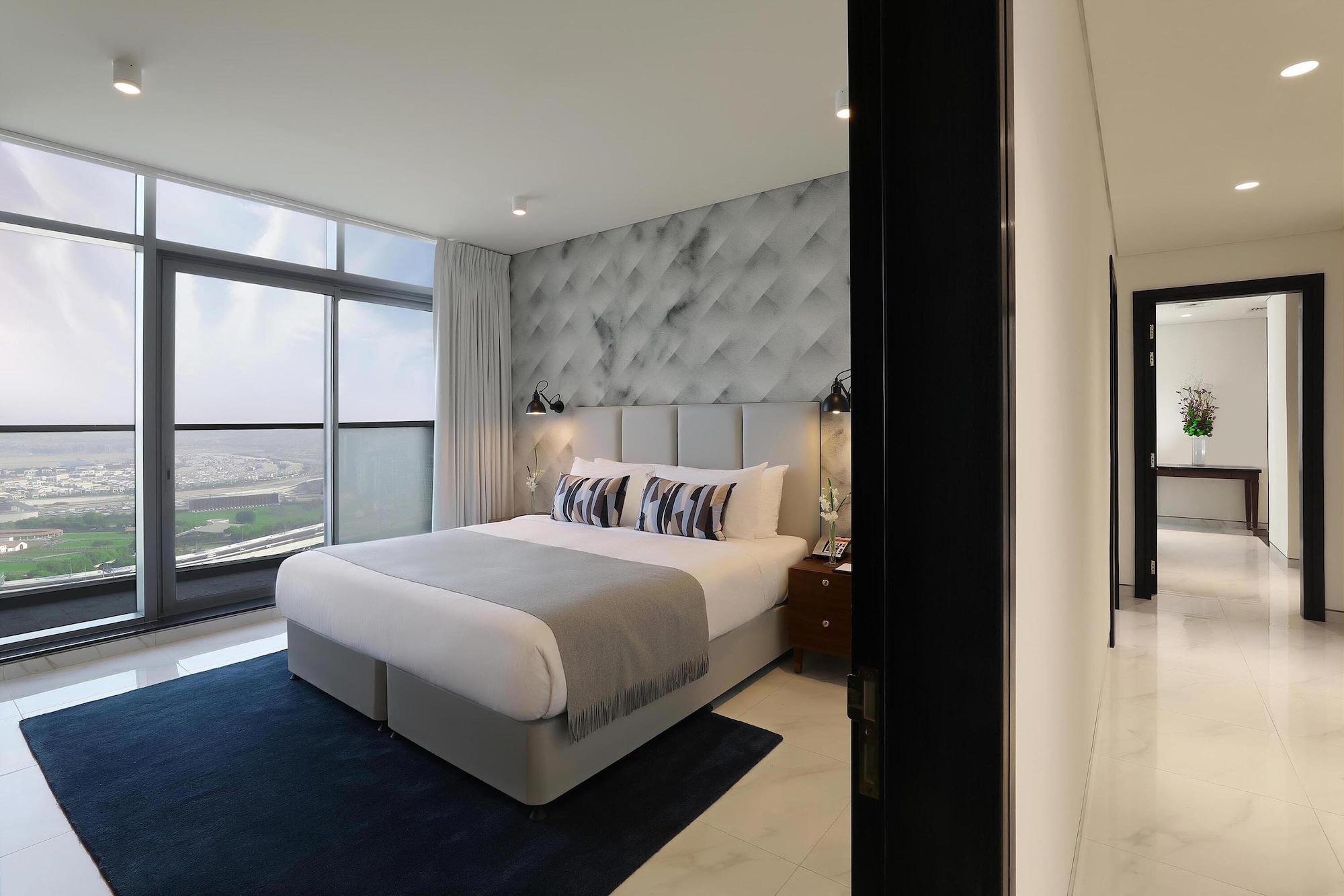 Millennium Atria Business Bay Aparthotel Dubai Ngoại thất bức ảnh A bedroom at the hotel